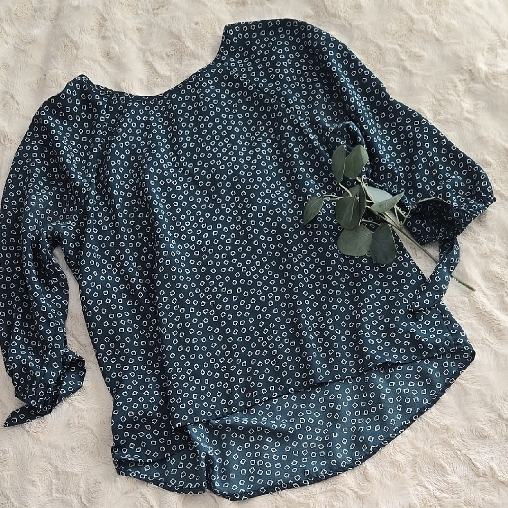 Papermoon Larie Tie Sleeve Blouse With Statement Zipper